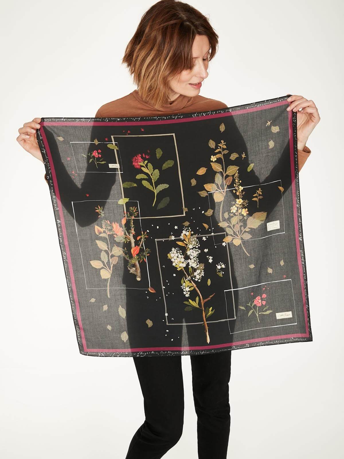 Elsie Print Tencel Scarf Gift Box