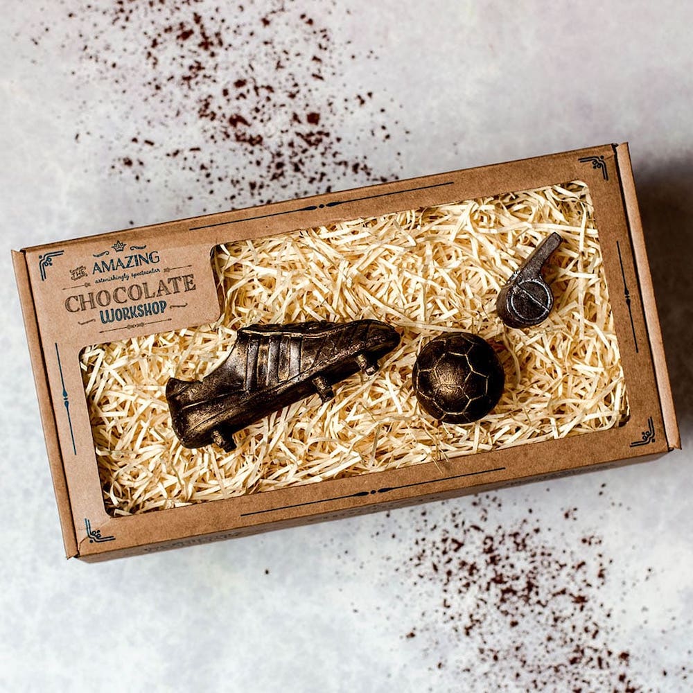 Football Fan & Referee Chocolate Gift Box - Handcrafted Delights for Soccer Enthusiasts