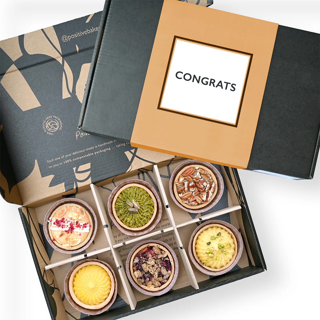 Luxury Sharing Tart Selection Gift Box from Positive Bakes