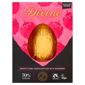 Divine Dark Chocolate & Raspberry Easter Egg - 90g