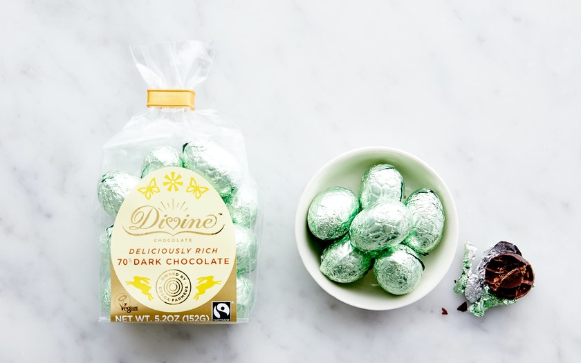 Divine 70% Vegan Dark Chocolate Mini Eggs