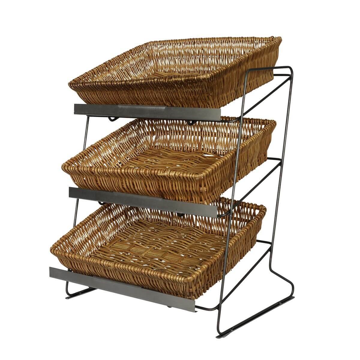 Fruit & Snack Display Unit with Wicker