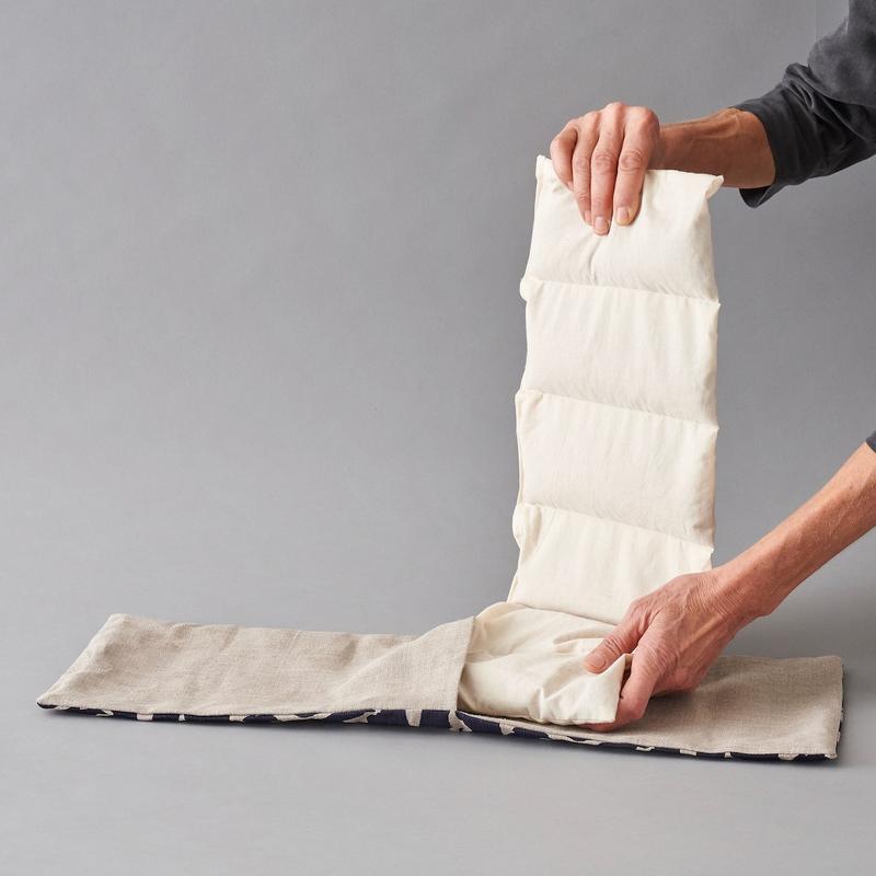 Wheat Bag - Navy Linen