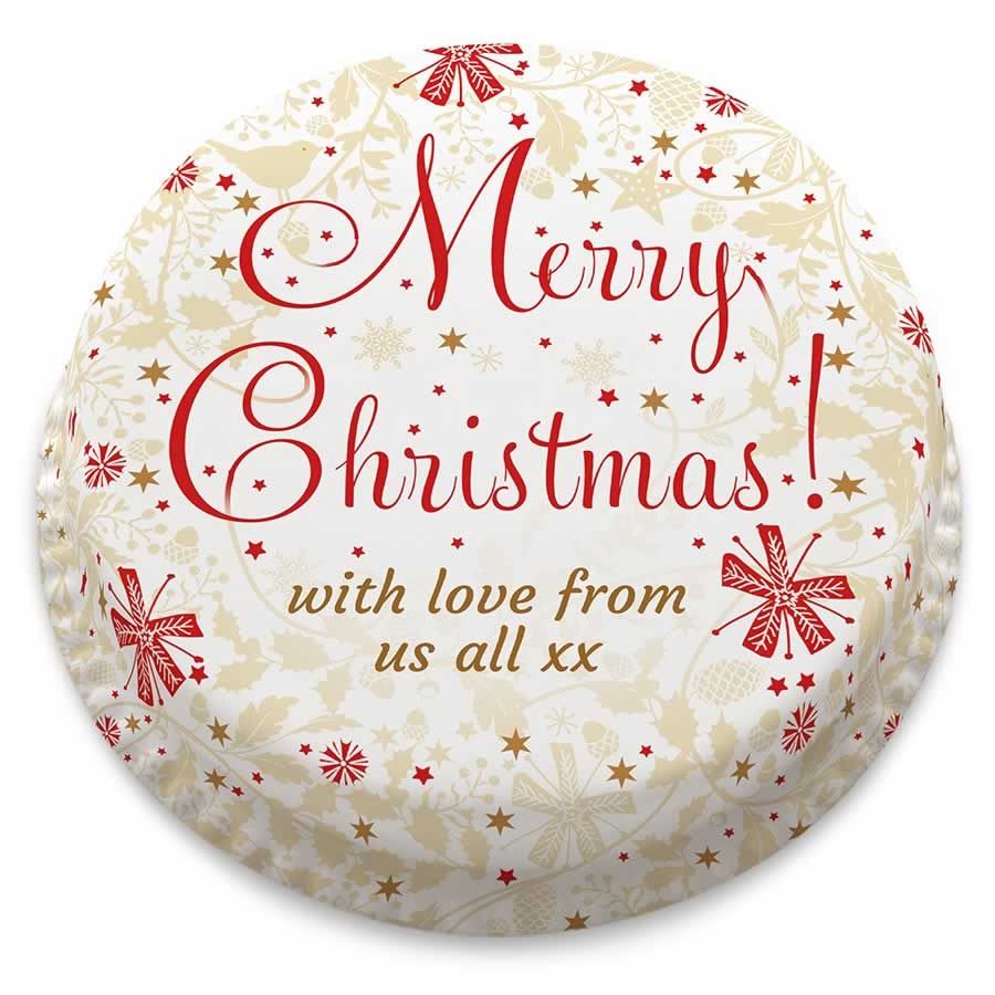 Simple Merry Christmas cake