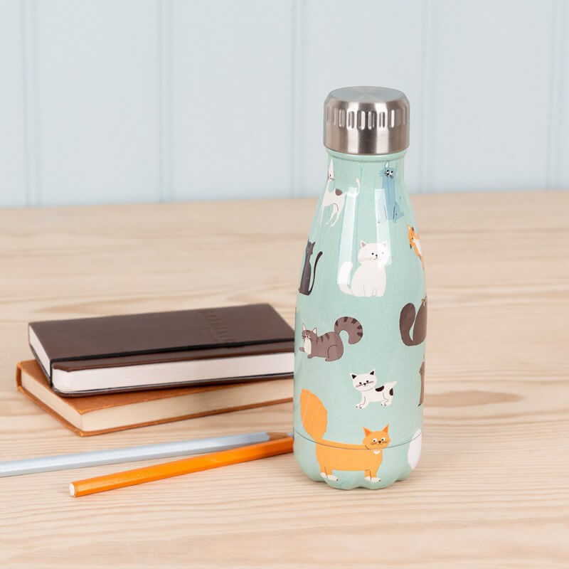 Nine Lives Cats Stainless Steel Eco Bottle 