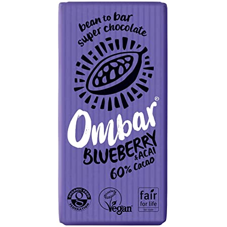 Ombar Acai & Blueberry Raw Chocolate 35g (case of 10)