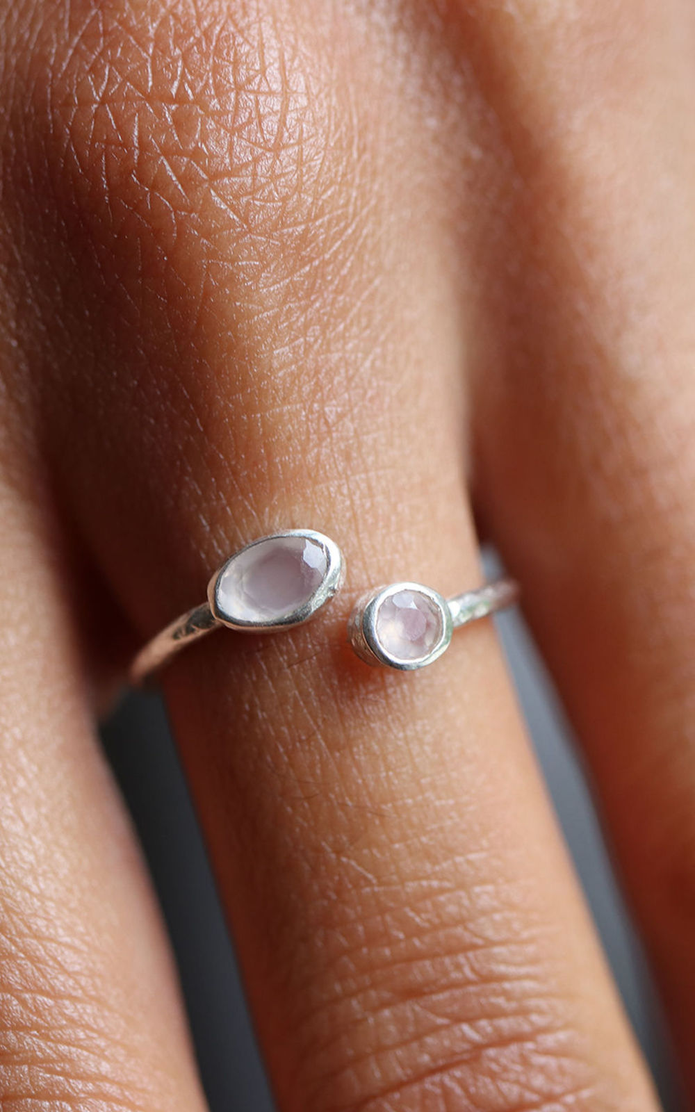 Pooja Open Ring - Silver