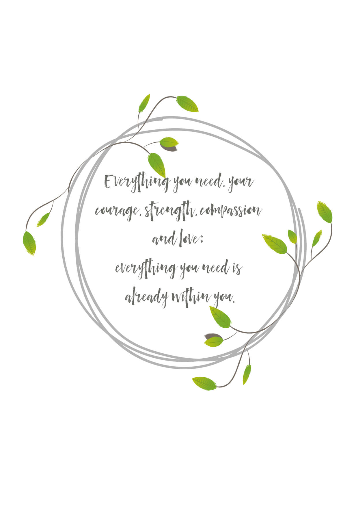 Motivational Quote Card from TGP