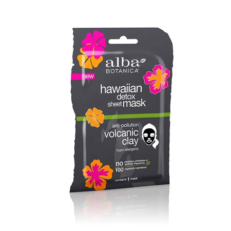 Alba Botanica Hawaiian Detox Sheet Mask Anti-pollution Volcanic Clay