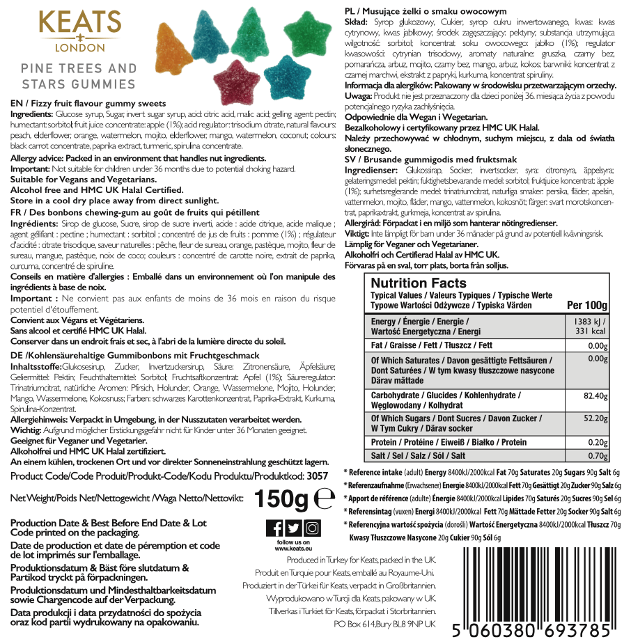 Keats Fizzy Festive Sweets Mix