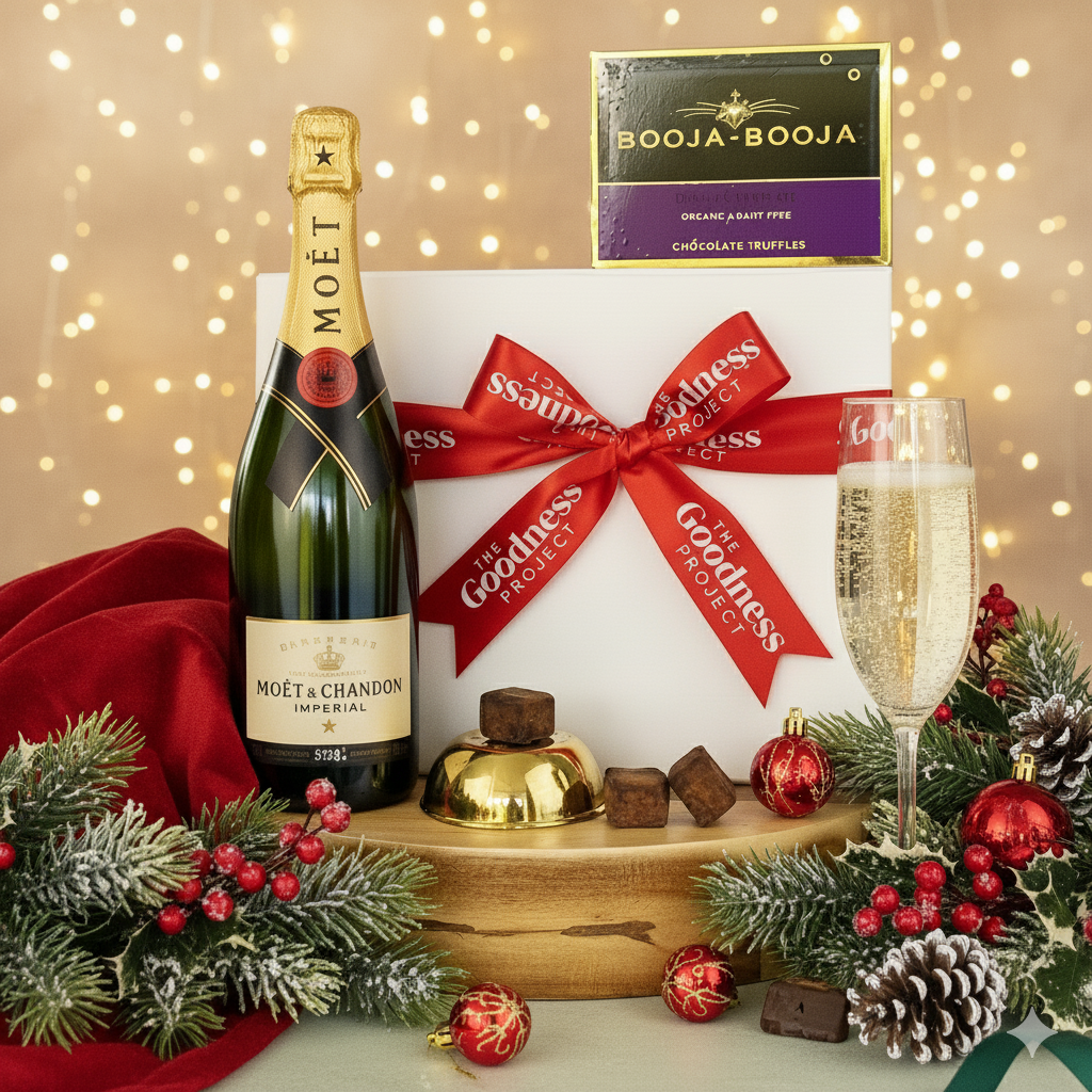 Moet and Booja Booja Truffles Gift Set