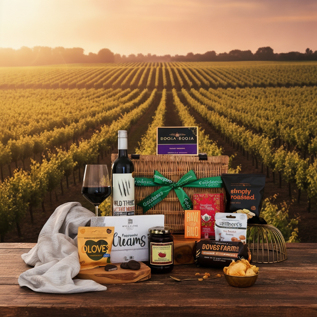 The Organic Red Wine Wicker Hamper