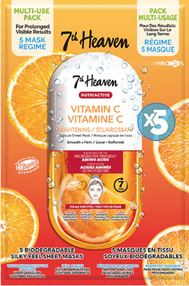 7th Heaven Nutriactive Face Sheet Masks 