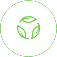 Sustainability at heart.<br>Our packaging is fully recyclable